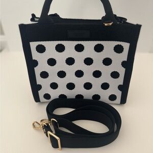 Kate Spade Black and White Polka Dot Mini Bag
